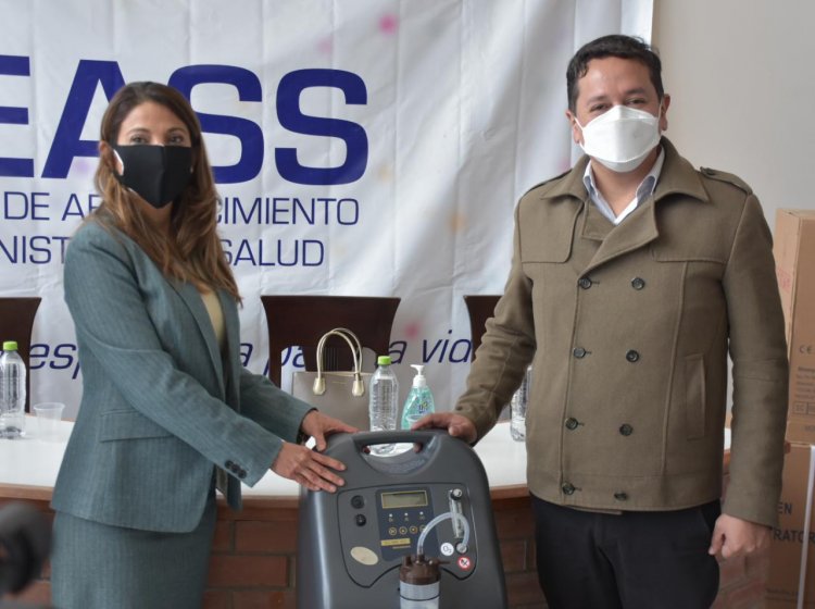 Bolivia recibe donación de 40 concentradores de oxígeno de OPS/OMS para lucha contra el COVID