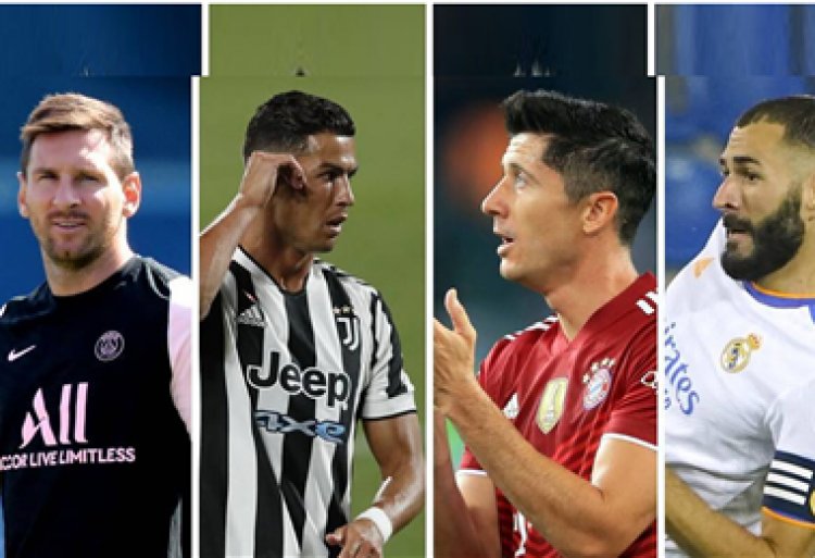 Messi, Cristiano, Lewandowski y Benzema los candidatos a recibir el Balón de Oro