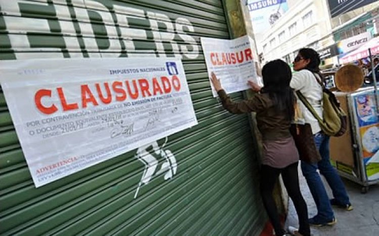 En Tarija, Dirección de Ingresos clausuró locales y licorerías