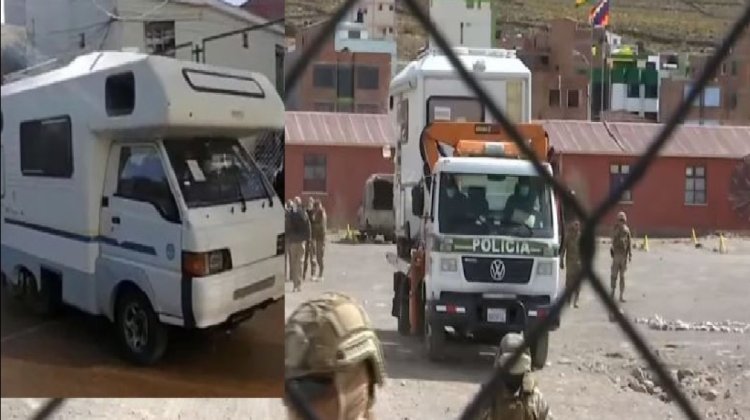 Diprove recupera casa rodante que fue robada en Chile y estaba en un recinto militar en Oruro