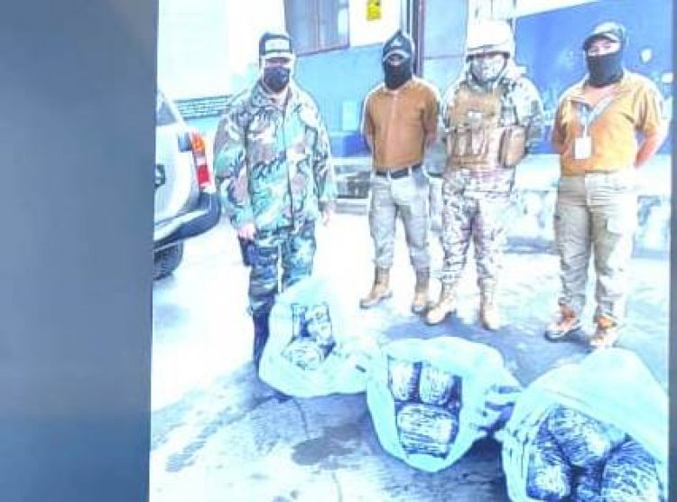 Aduana incauta 31 envoltorios de droga camuflada en yutes con detergente