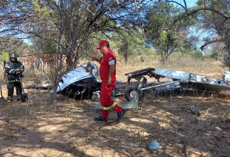 Avioneta cae y se incinera en Cabezas; hay un fallecido y un herido