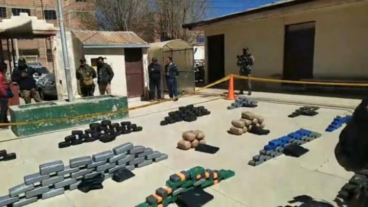 En Oruro, la Felcn secuestra cocaína y marihuana valuadas en más de $us 885 mil