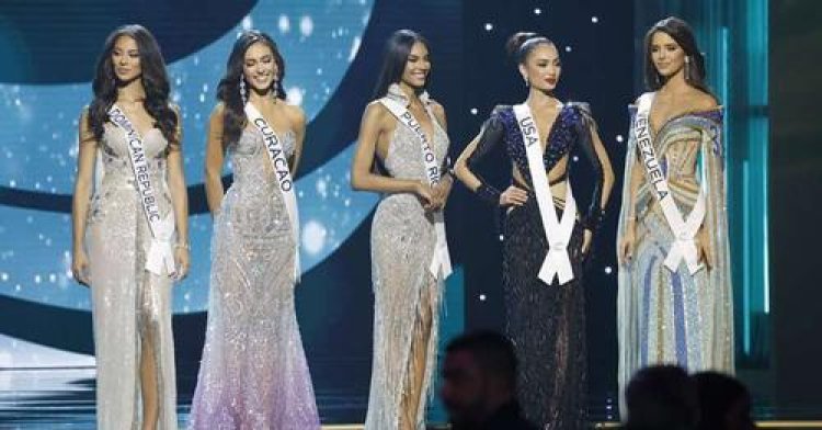 Las reinas Top 5 del Miss Universo, impactan en traje de baño y de gala