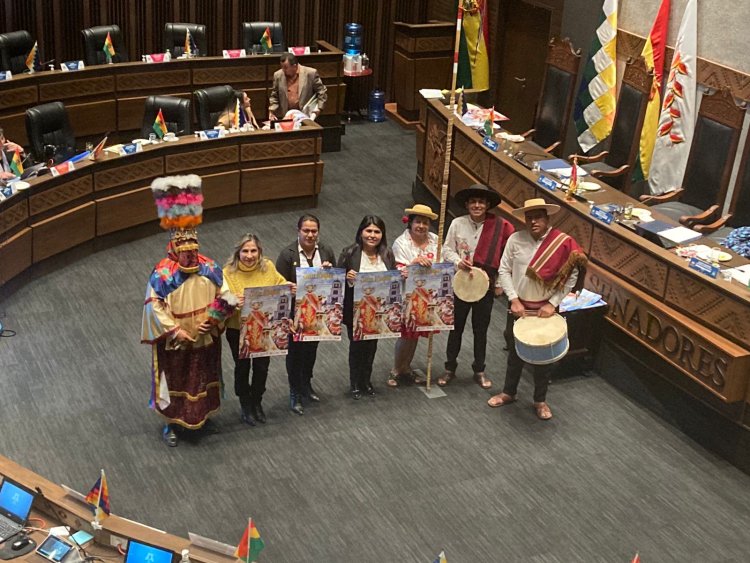 La Gobernación de Tarija promueve la festividad de San Roque en el Senado