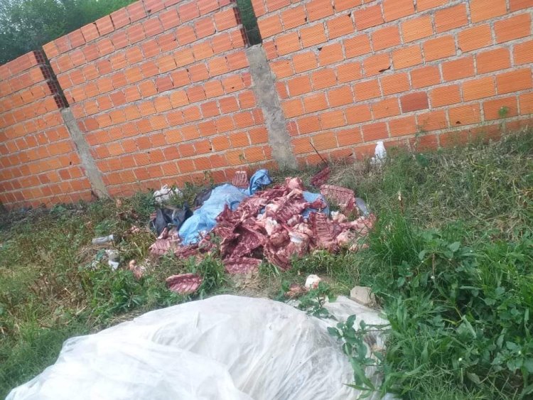 Controversia en el Barrio San Luis: Denuncian la presencia de restos de Vaca Muerta en las calles