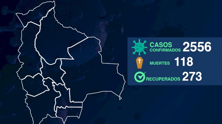 Reportan 119 nuevos casos de COVID-19 en Bolivia; cifra total se eleva a 2.556