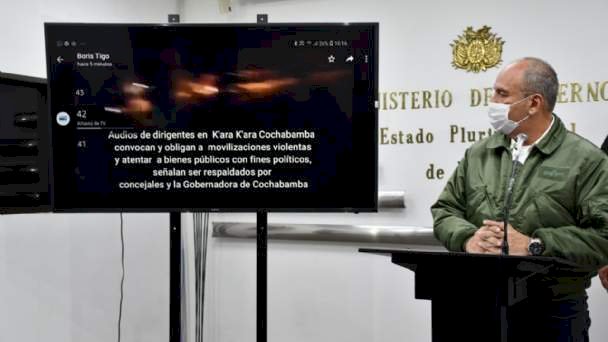 Murillo acusa a Evo y Arce de organizar los actos de violencia en K'ara K'ara