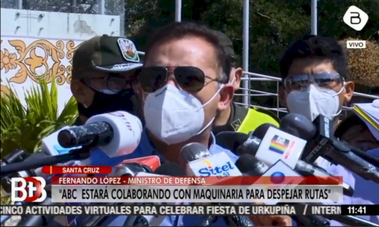 Defensa anuncia un operativo militar-policial para el traslado de oxígeno desde Santa Cruz