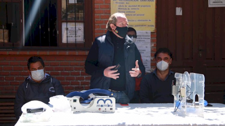 San Lorenzo recibió respiradores donados por Bolivianos Residentes en España y Empresarios en La Paz